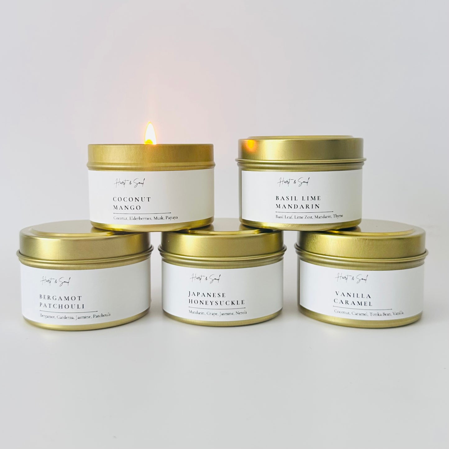 100g Golden Tin Candle