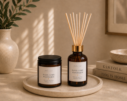 390g Candle - Reed Diffuser Bundle