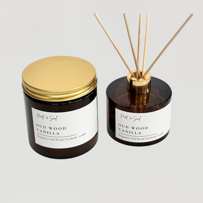 390g Candle - Reed Diffuser Bundle