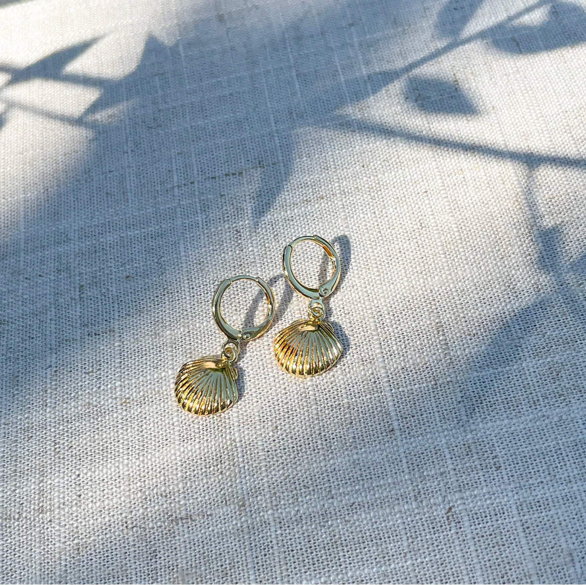 Seashell Huggie Earrings