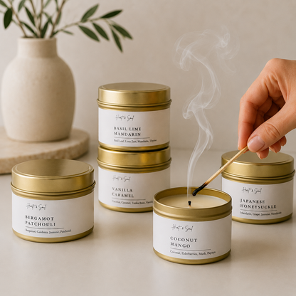 120g Golden Tin Candle