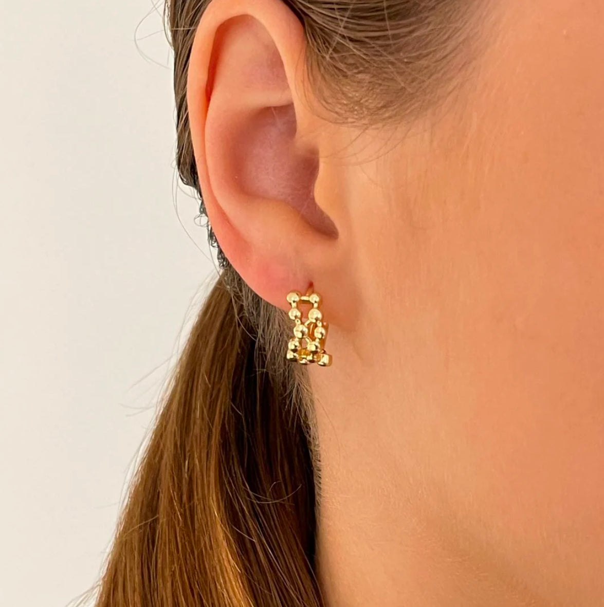 Vega Huggie Hoop Earrings