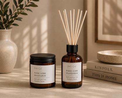 390g Candle - Reed Diffuser Bundle