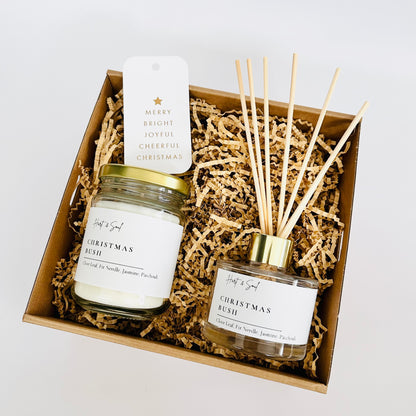 Christmas Mindful Box ~ Candle, Reed Diffuser and Card