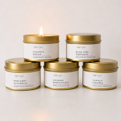 120g Golden Tin Candle